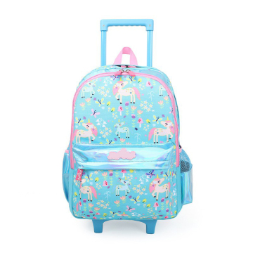 Printing Cute Children Schoolbags: Girls' Trolley Backpacks with Wheels