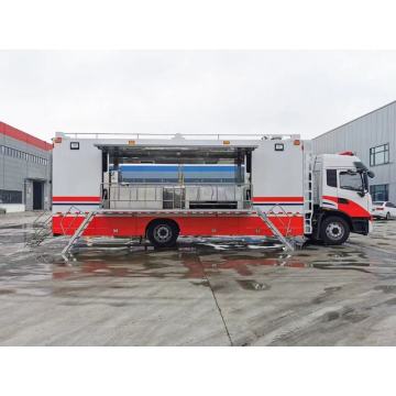 Dongfeng 4x2 Mobile Dining Restaurant Car Kitchen Truck