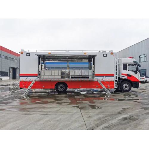 Dongfeng 4x2 camión de cocina de automóviles móviles de restaurante móvil