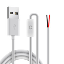 With Button USB DC Power Charging Cable