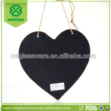 Heart Blackbroad Serving Plate , Decal Blackbroad Plate with Rope Handle