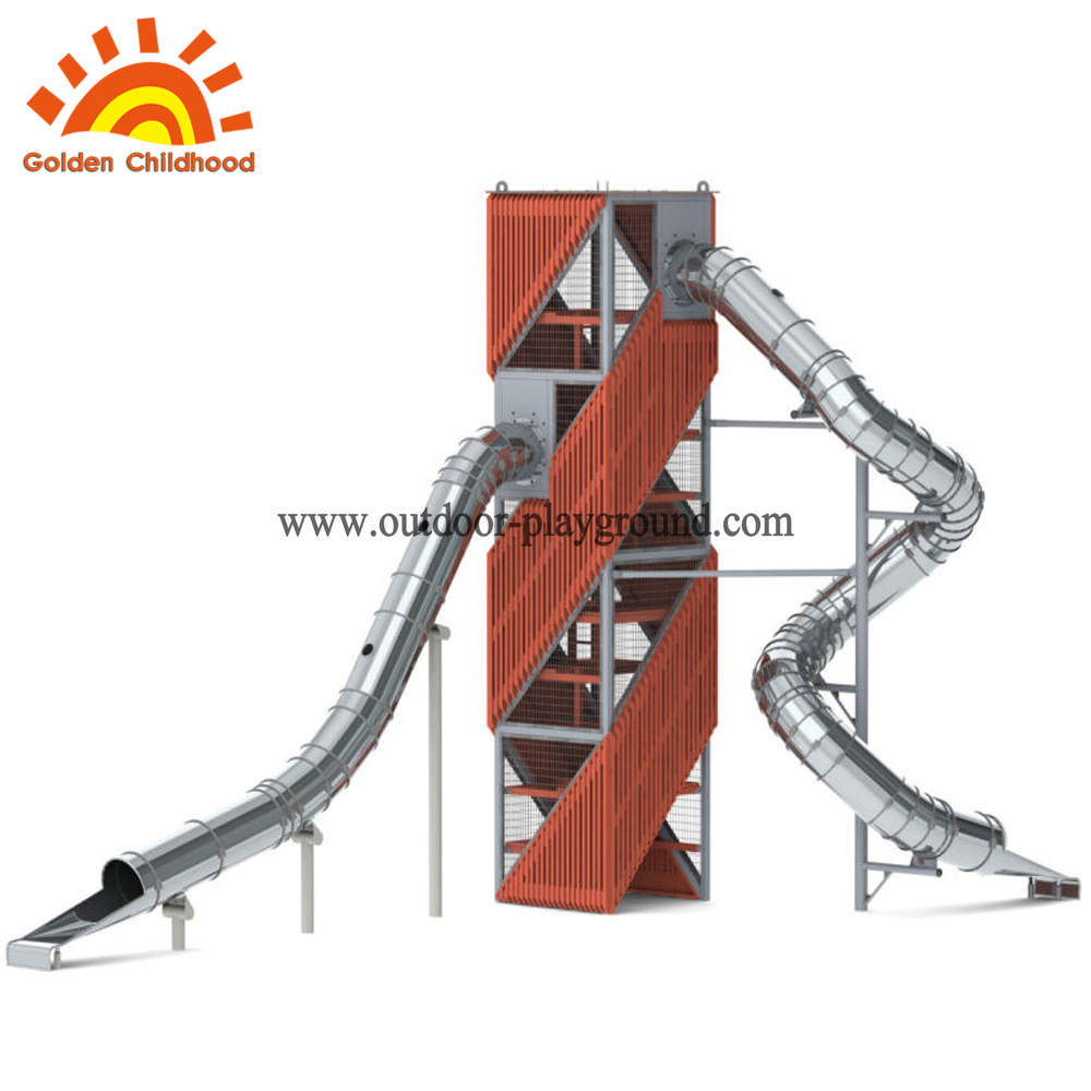 playground equipment with tube slide