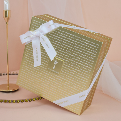 Luxus leerer Verpackung Gold Geschenkbox