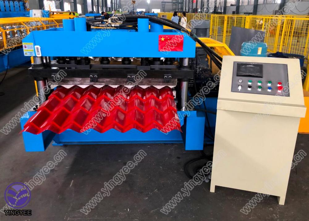 Glazed Roof Sheet Roll Forming Machine With Gearbox