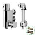 Brass High Pressure Vintage Wall Mount Shower Toilet Bathroom Handheld Bidet Diaper Spray Sprayer Shattaf Kit