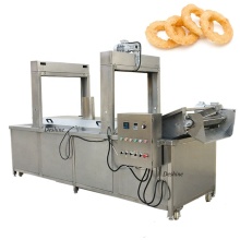 Continuous Belt Deep Fryer Food Snacks Conveyor Frying Machine