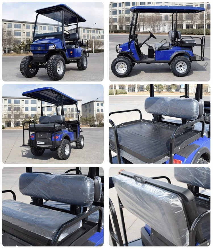 Hot Sale High Quality Yellow 2 Seats Electric Battery Golf Cart for Resort with Ce and SGS Certification