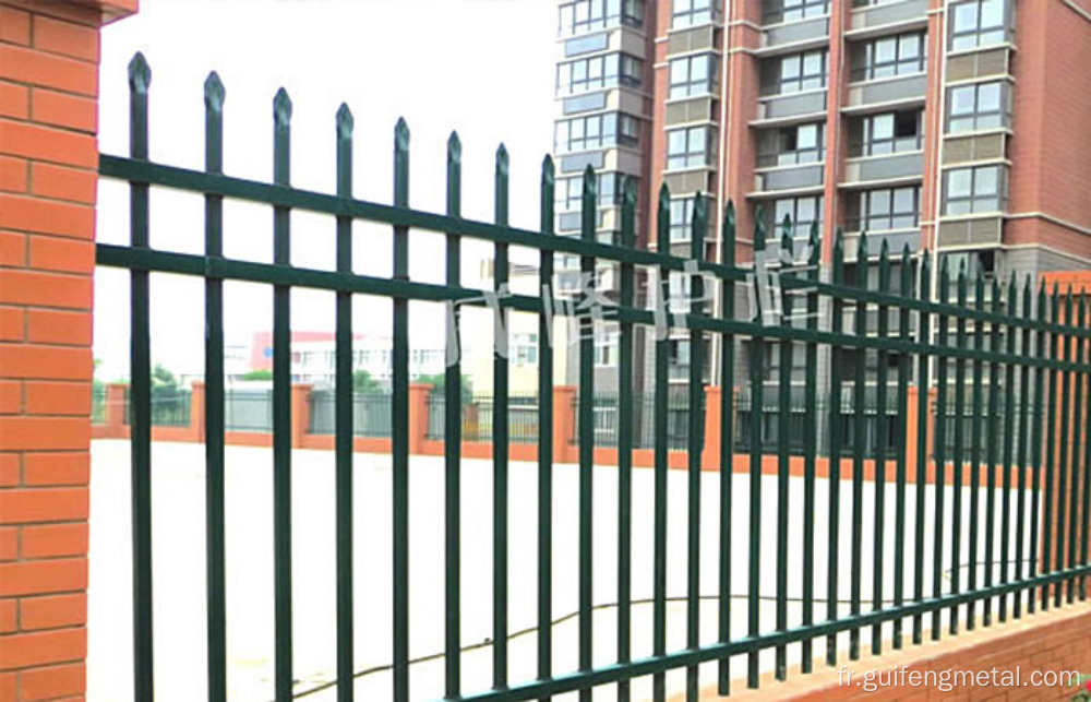 Balustrade de clôture de jardin en fer forgé