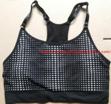 seamless bra with cup pad and adjuster strap