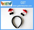 9,4 polegadas preto Santa Headband