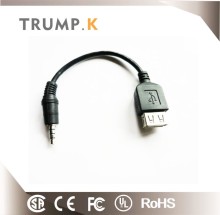 Black Female 2.0 usb to rca cable