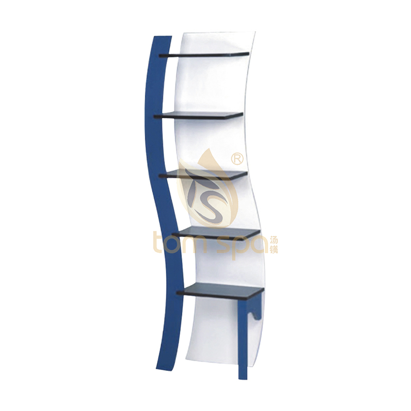 Standing display rack for beauty salon