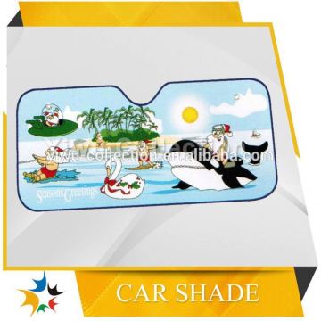 tyvek front car sunshade,red front car sunshade,car static sticker