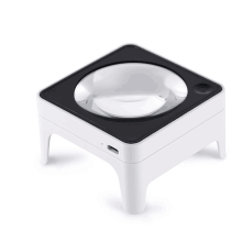 MG8017 Square K9 Optical Glass Desktop Magnifier - Rechargeable Handheld Reading Magnifying Glass