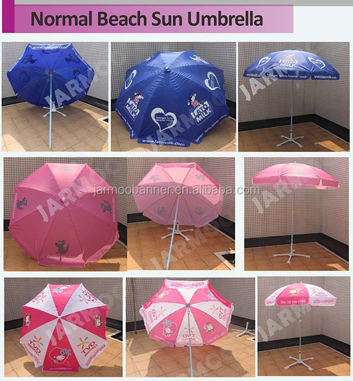 Folding Printed Oxford Fabric Advertising Advertising Garden Beach Umbrella