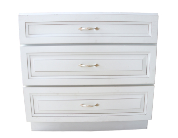 white shaker solid wood kitchen cabinet