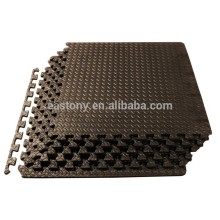 Черный коврик для упражнений Puzzle EVA Foam Interlocking Tiles