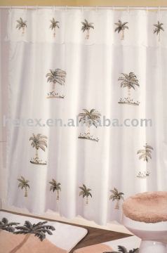 100% polyester bath curtain