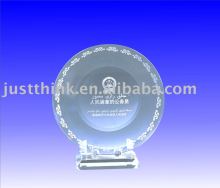 crystal gift plate