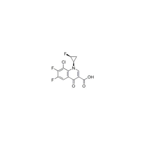Acido 8-cloro-6,7-difluoro-1 - ((1R, 2S) -2-fluorociclopropile) -4-osso-1,4-diidrochinolina-3-carbossilico 127199-27-3