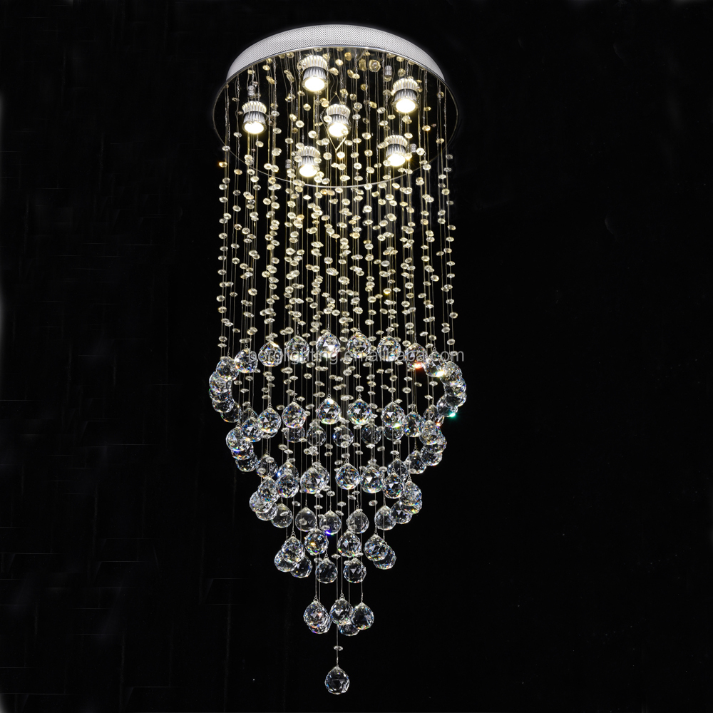 New Stylish Double Layer chandelier crystal beads chandelier led lights chandeliers pendent