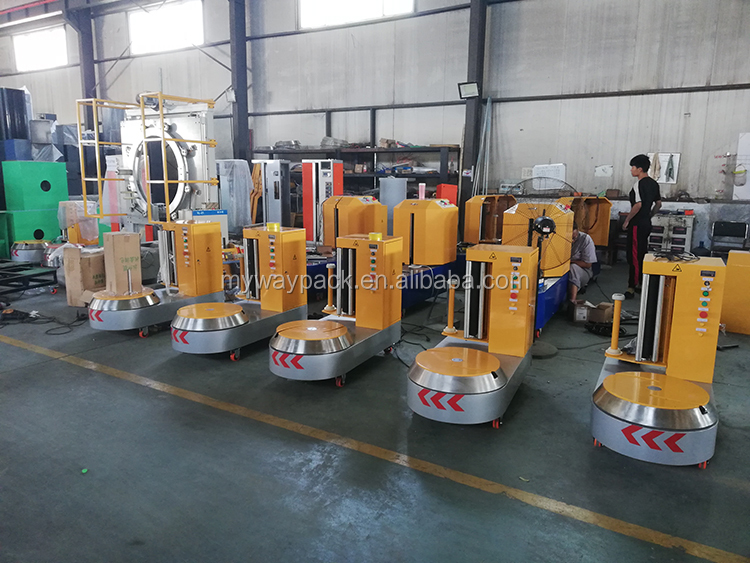 Hot sale Airport baggage wrapping machine for protecting baggage from Myway Machinery