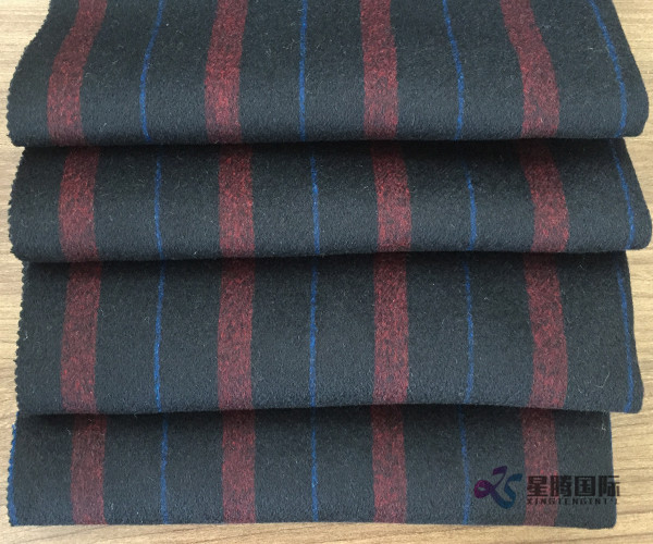 Multi Color Vertical Stripe 100% Wool Fabric