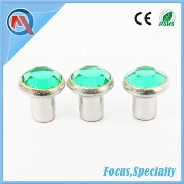 Crystal Diamond Rhinestone Metal Rivets For Cloth Garments