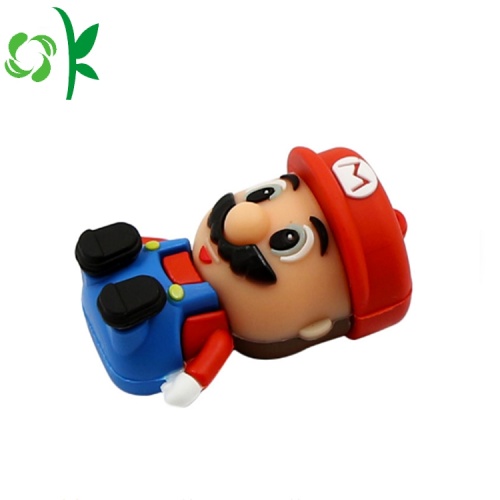 Super Mario Borracha USB Caso Capa De Silicone Keychain