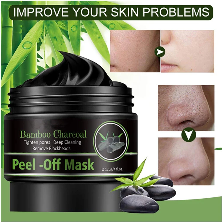 OEM Custom Blackhead Remover Bamboo Charcoal Peel off Face Mask