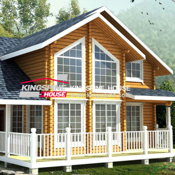 Prefabricated portable log cabin house KPL-038