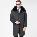 Manteau de laine pour hommes en gros personnalisé en gros d&#39;usine