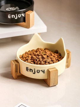Elegant Ceramic Pet Bowl for Dogs and Cats