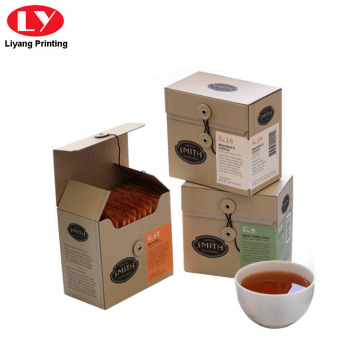 Tea Bag Packaging Box with String Close