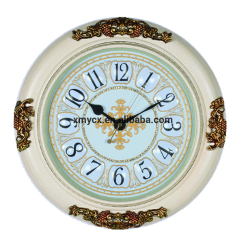 Custom design white round antique decorative wall clcok