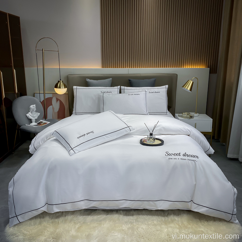 Bộ đồ giường chăn nuôi kích thước vua sang trọng cho khách sạn