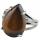 Гемемстоун -хрустальное слезоточное кольцо Стехливое кольцо модного кольца серебряный серебряный заявление с ножом ручной работы Gemstone Готические винтажные кольца