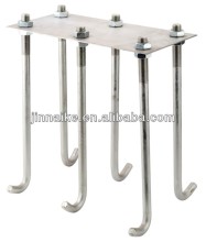 cantilever gate hooks with steel plate
