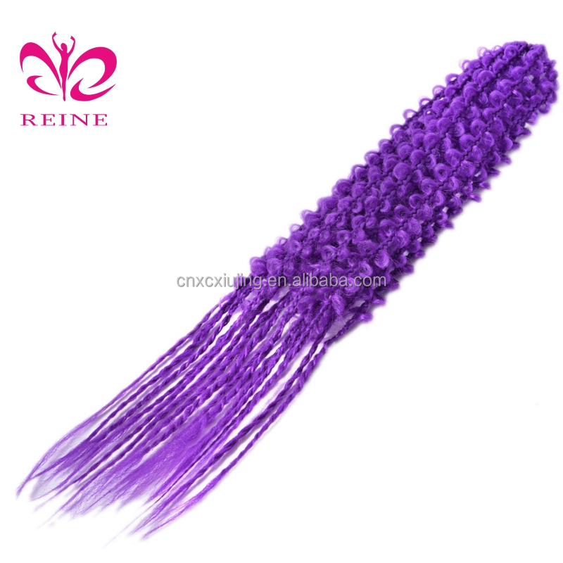 Wholesale  24/30 Inch Soft Butterfly Locs Crochet Braiding Hair Red Blue Straight Butterfly Locs Box Braiding Hair Extensions