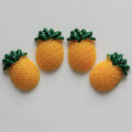 Mignon Dos Plat Fruits Ananas Résine Charmes Kawaii Cabochons De Noël Décor À La Maison Slime Faire Des Accessoires