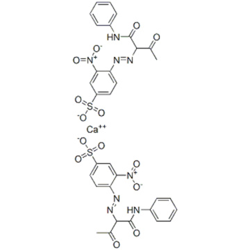 Ácido bencenosulfónico, 3-nitro-4- [2- [2-oxo-1 - [(fenilamino) carbonil] propil] diazenil] -, sal de calcio (2: 1) CAS 12286-65-6