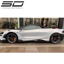McLaren 720S to 765LT CF+FRP Front Lip, Bumpers, Side Skirts, and Fender Flares Body Kit