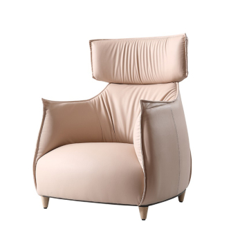 Modern antique leather armchair