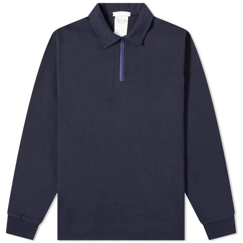 Custom Long Sleeve Quarter Zip Polo Shirt