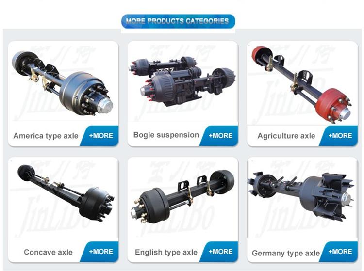 Trailer Part - Agricultural trailer axle 6ton 8ton with brake/without brake