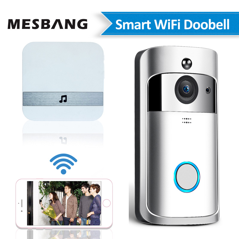 Wireless Video Doorbell Cloud Storage Smart Door bell with Chime 1080P HD WiFi Security Camera Two Way Audio