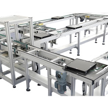 Aluminum Profile Pallet Conveyor for Automobile Factory Assembly Lines - Vertical and Horizontal Layouts
