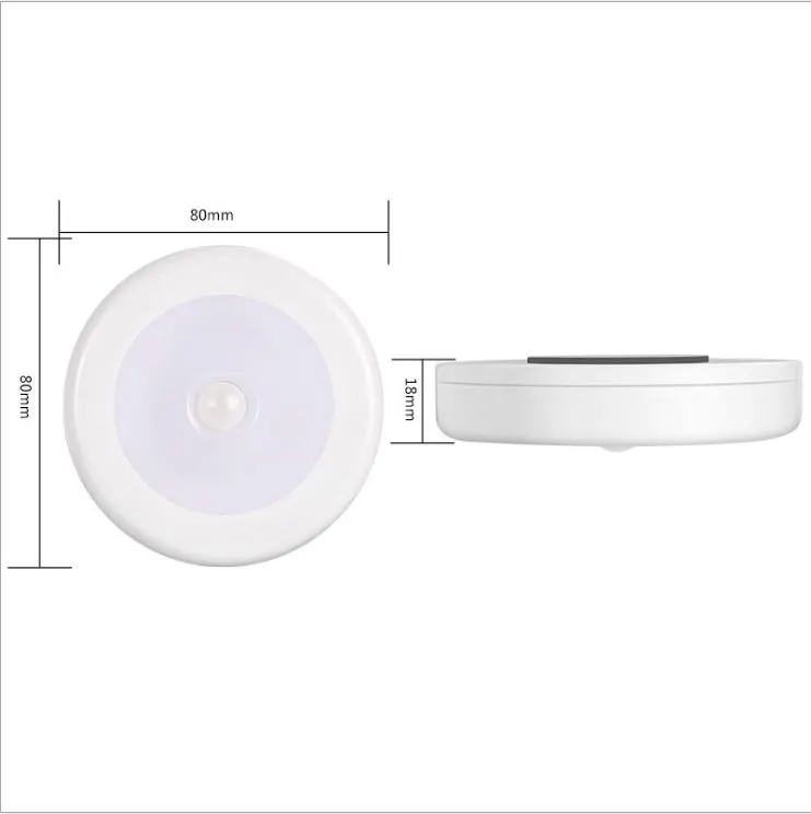 Amazon 1W 6LED Intelligent Battery Body Sensor Lamp