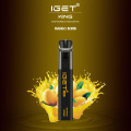 Original IGET KING Disposable Vape Device Cool Peach