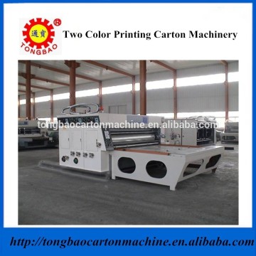 New type slotting two color printing slotting machine